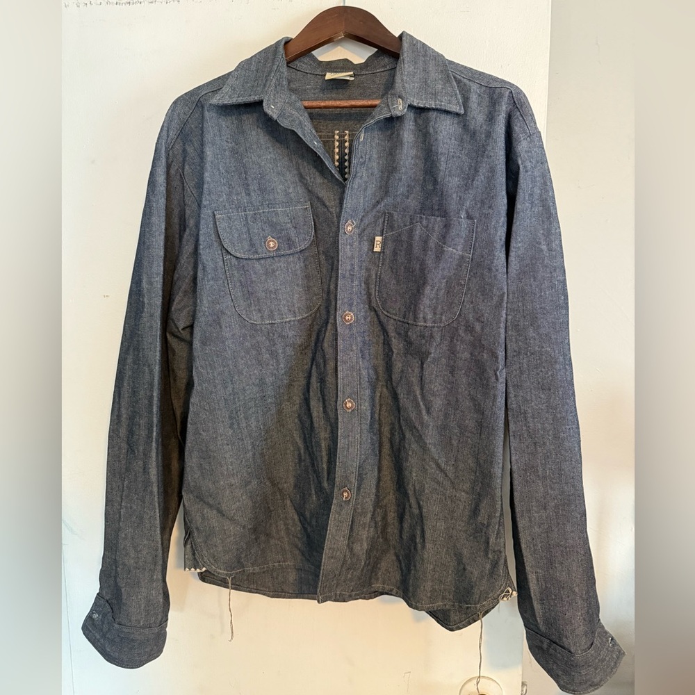 Railcar Fine Goods Denim Chambray Work Shirt